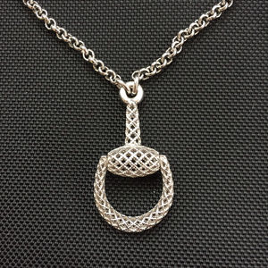 Gucci Horsebit Diamantissima 925 Lattice Necklace